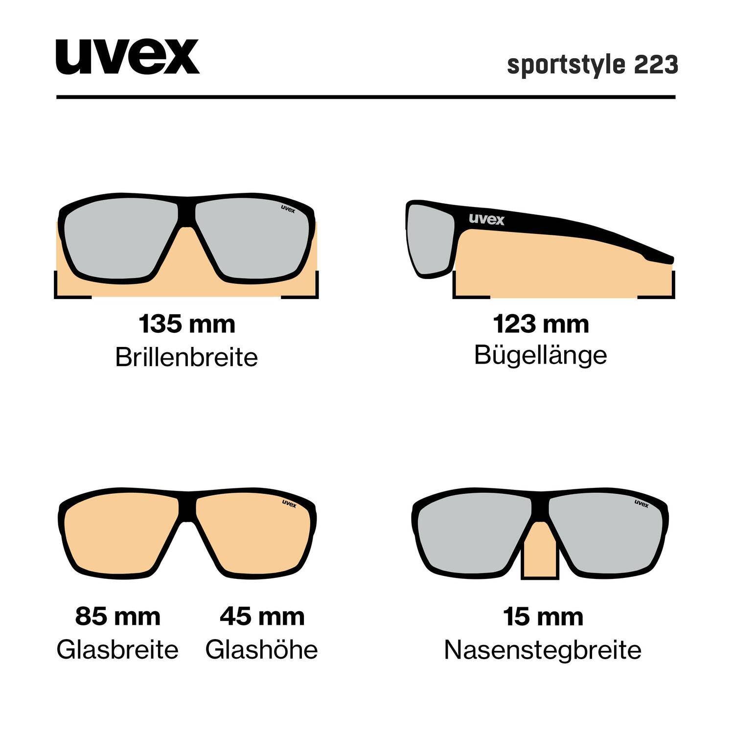 uvex sportstyle 223 - Sportbrille