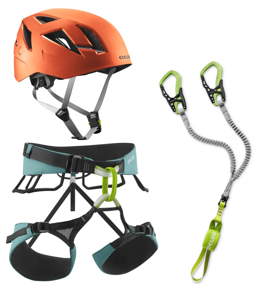 Edelrid Klettersteigset Cable Comfort 6.0 + Gurt Sendero + Helm Zodiac Edelrid Klettersteigset Cable Comfort 6.0 + Gurt Sendero + Helm Zodiac