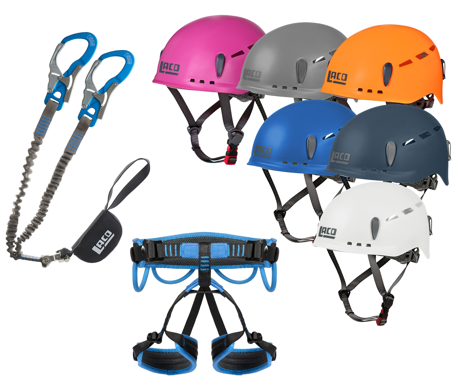 Klettersteigset LACD Ultimate Swivel + Gurt Start 2.0 + Helm Protector 2.0