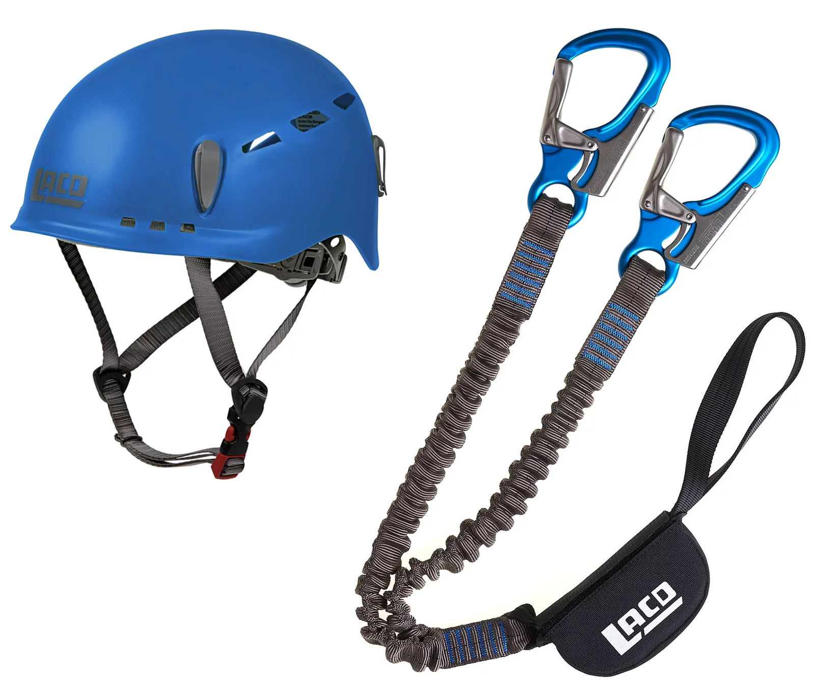 Klettersteigset LACD Pro Evo 2.0 + Klettersteig-Helm Protector 2.0