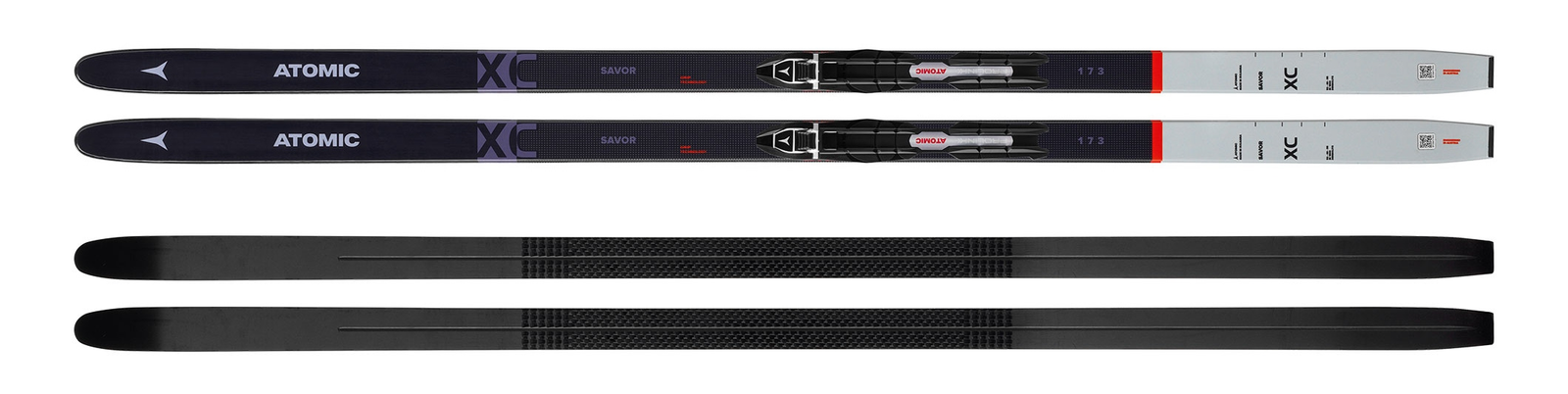 Atomic Langlaufski-Set Savor XC Grip - Ski + Bindung + Schuhe + Stöcke + Skisack