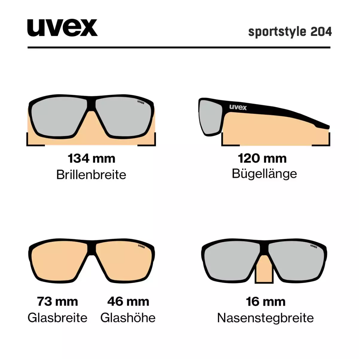 uvex sportstyle 204 - Sportbrille