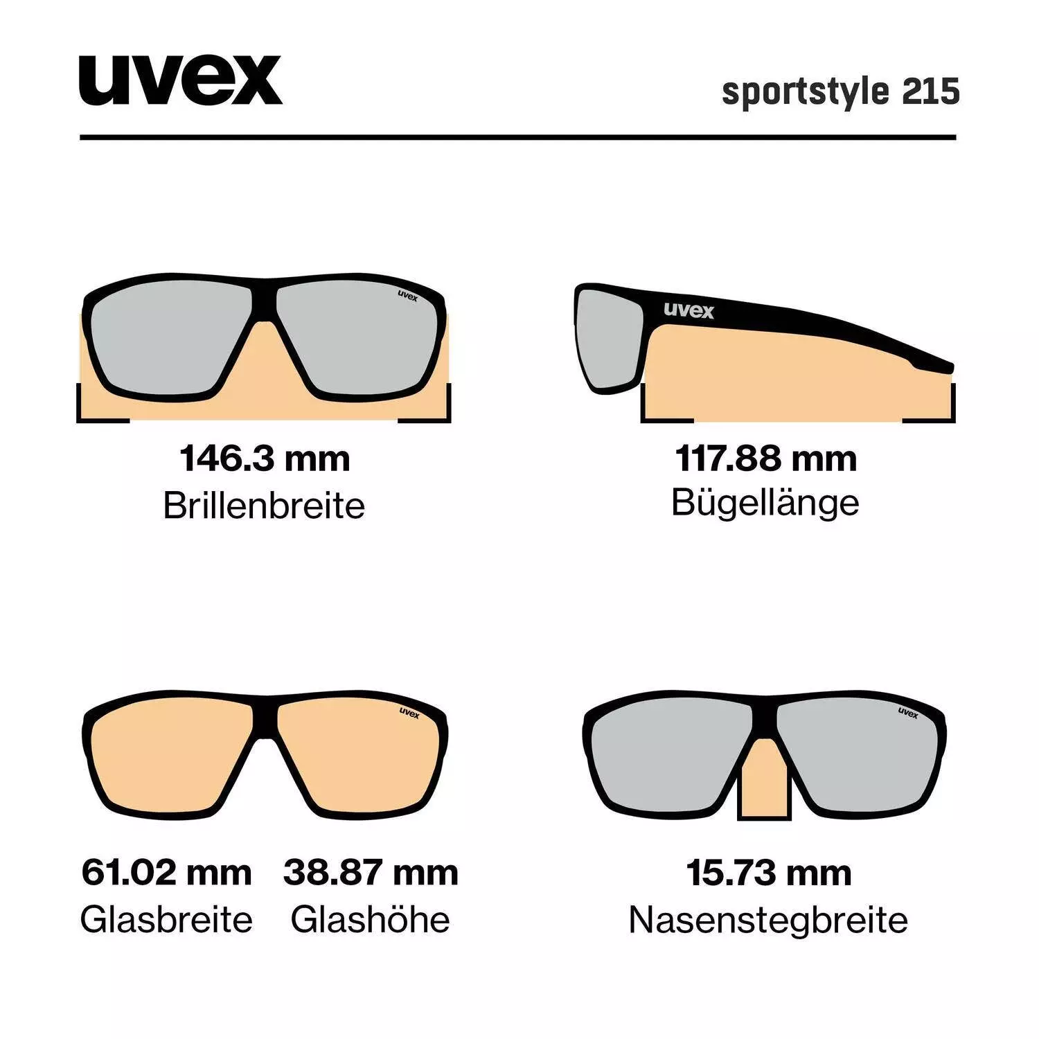 uvex sportstyle 215 - Sportbrille