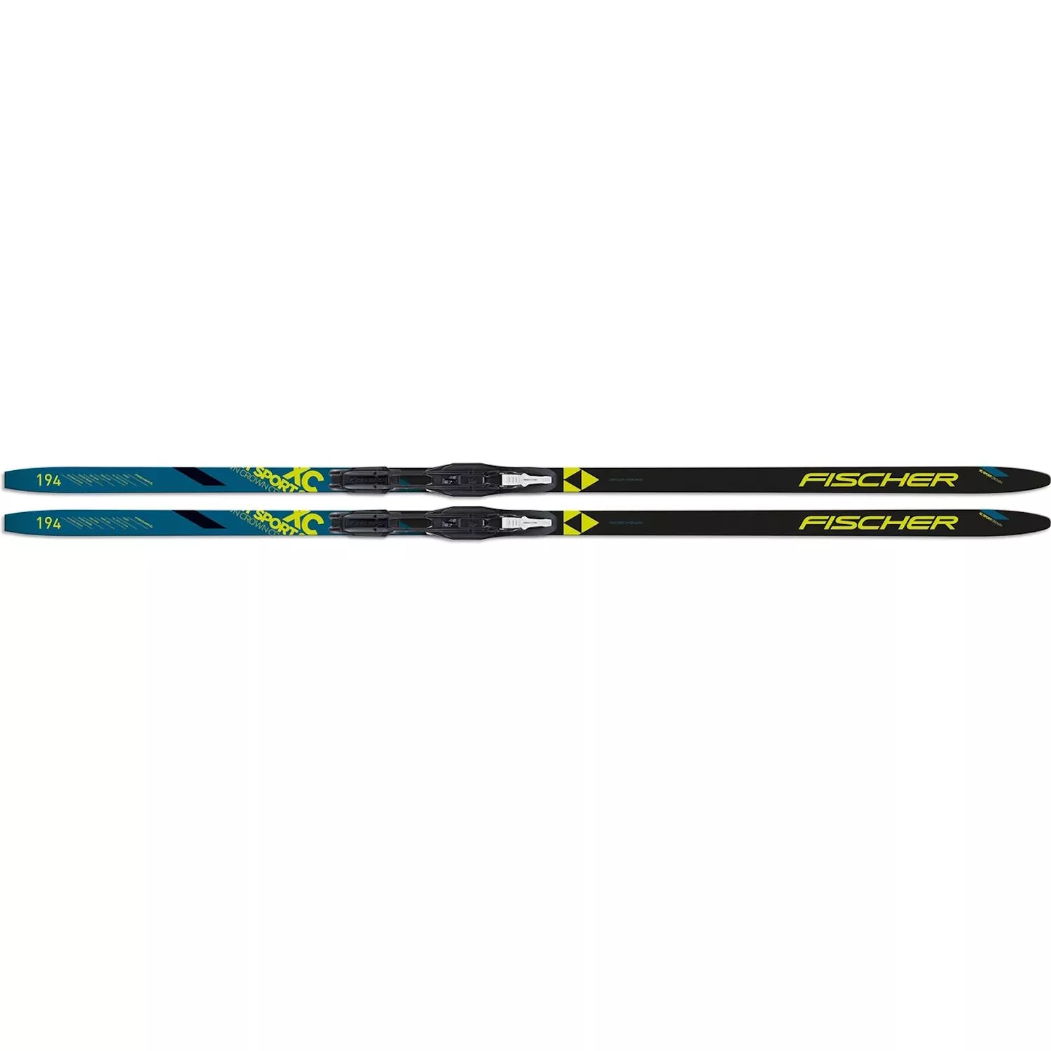 Fischer Sport Crown EF - Langlaufski Set + Bindung + Schuhe + Stöcke + Skisack