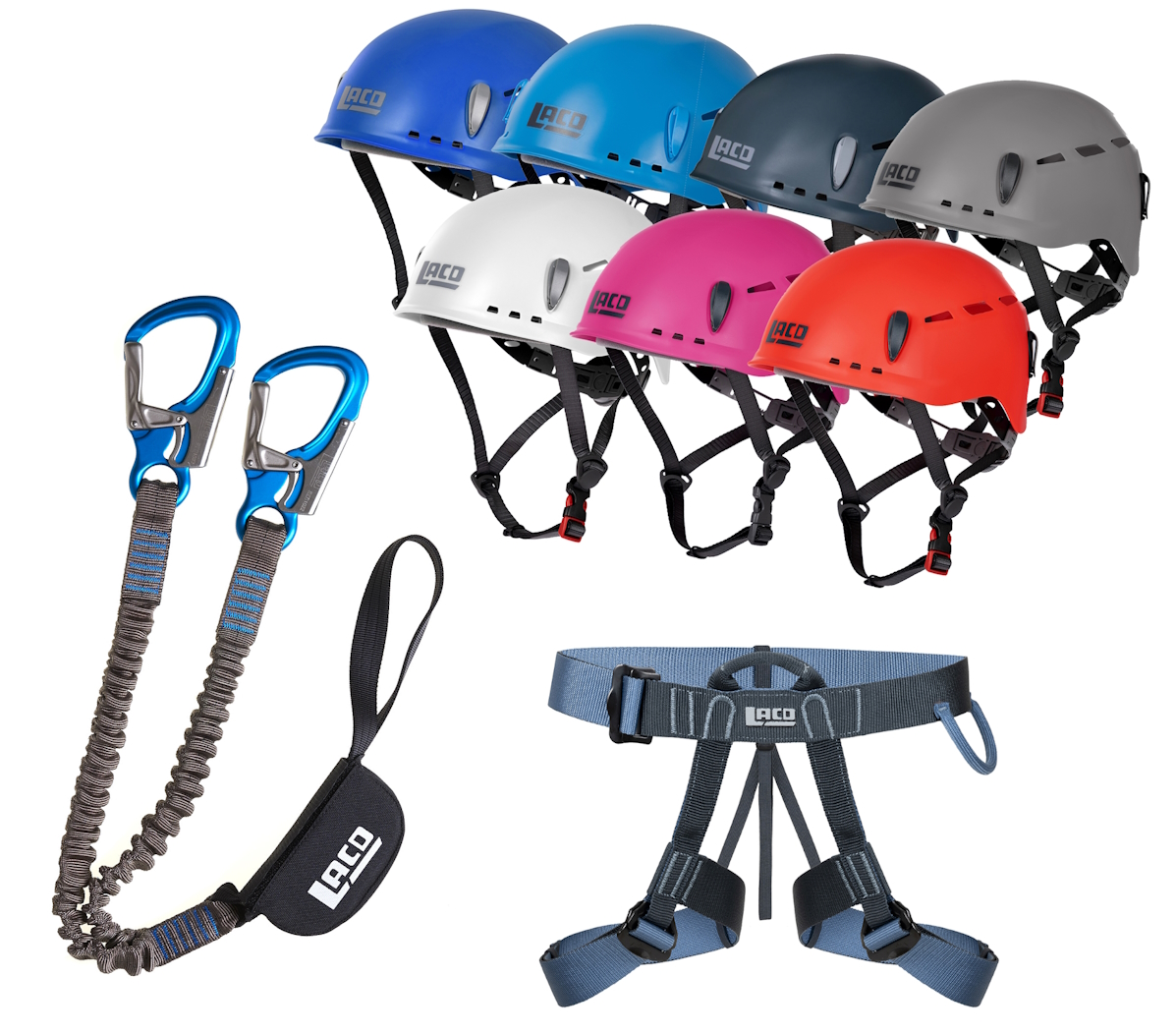 Klettersteigset LACD Pro + Gurt Easy EXP + Helm Protector 2.0 