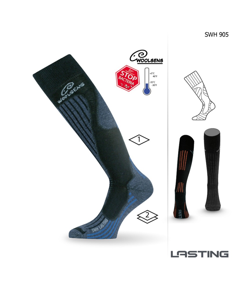 Lasting SWH 905 Ski Knie Socken