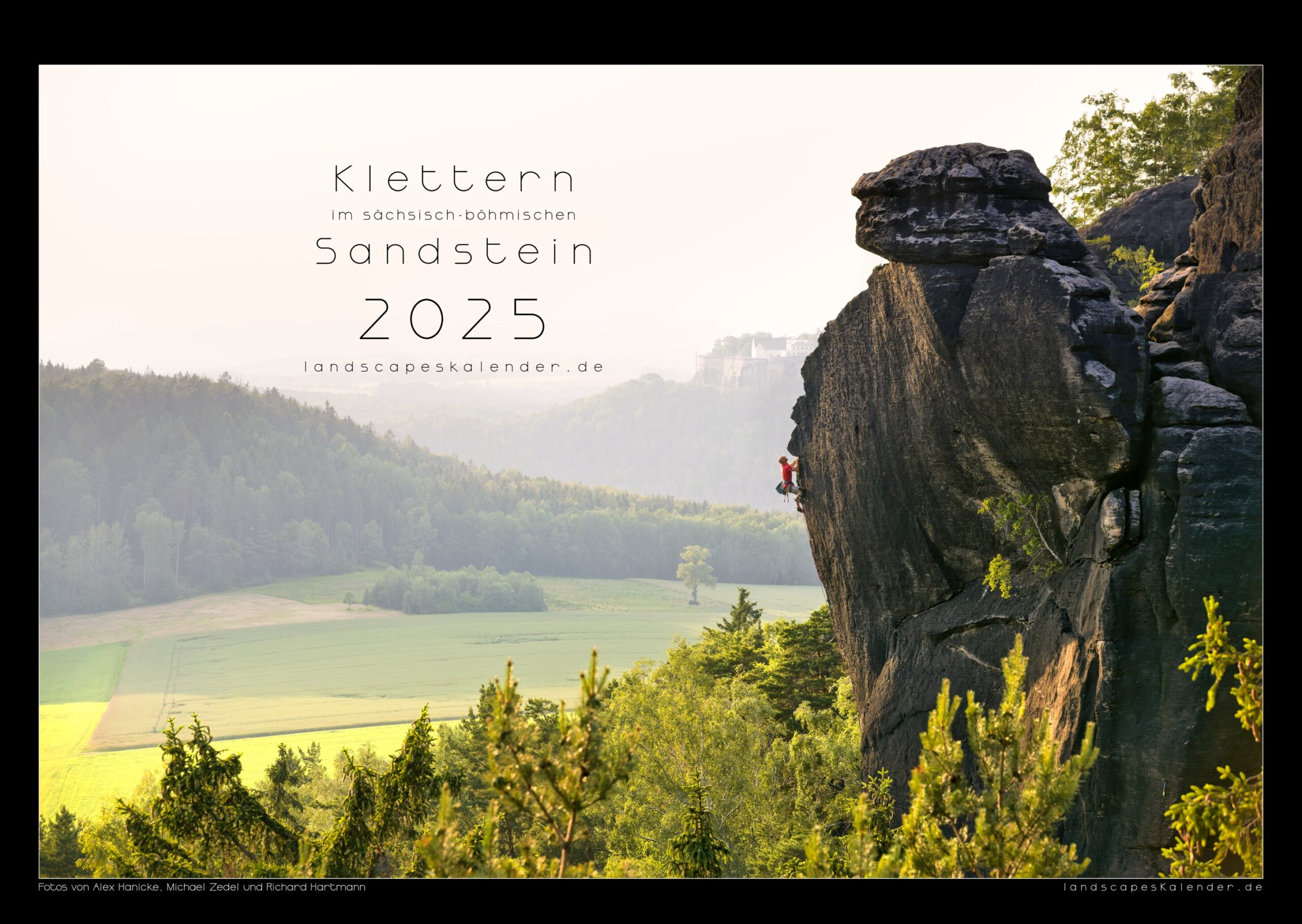 Kalender- Klettern im sächsisch- böhmischen Sandstein  2025