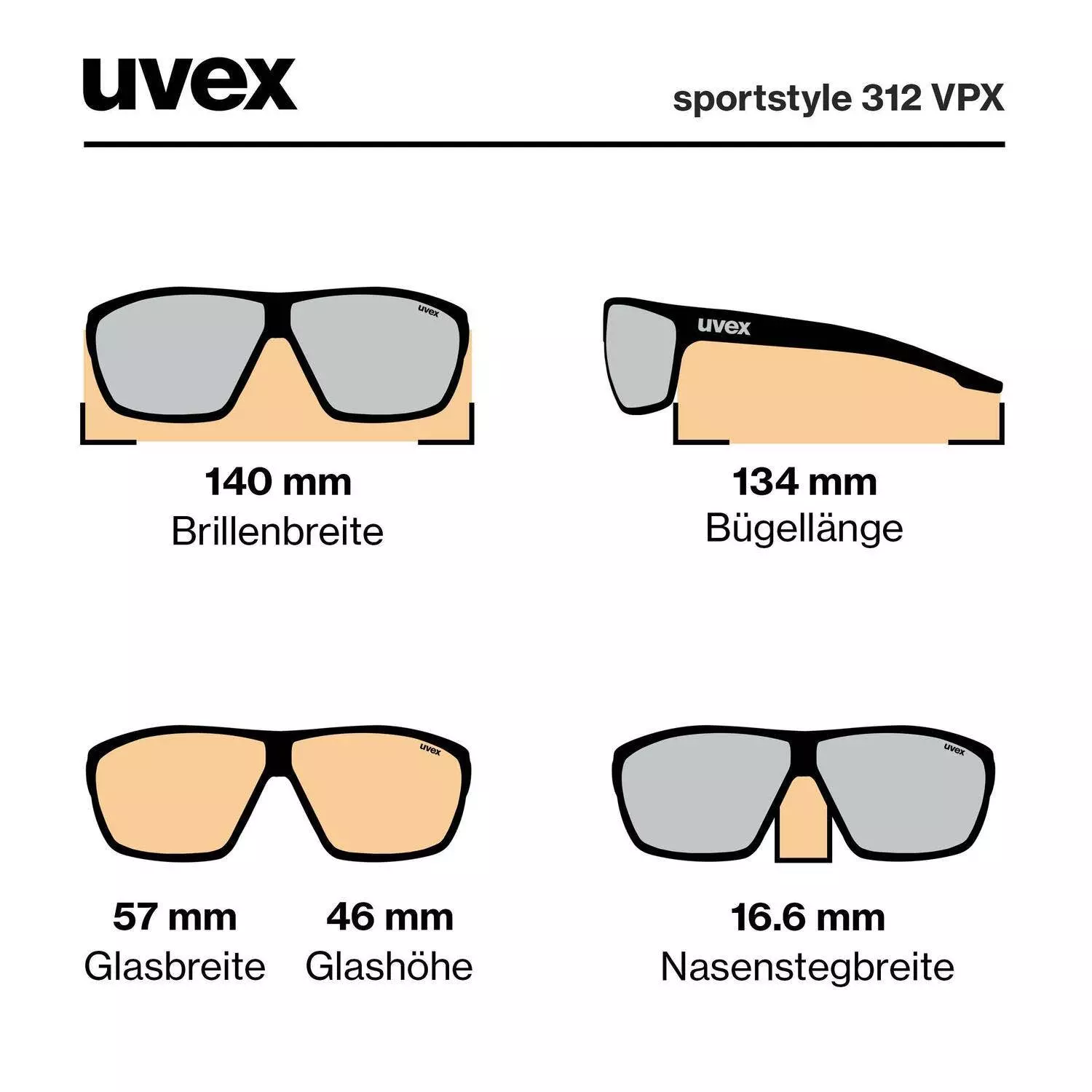 uvex sportstyle 312 VPX - Sportbrille