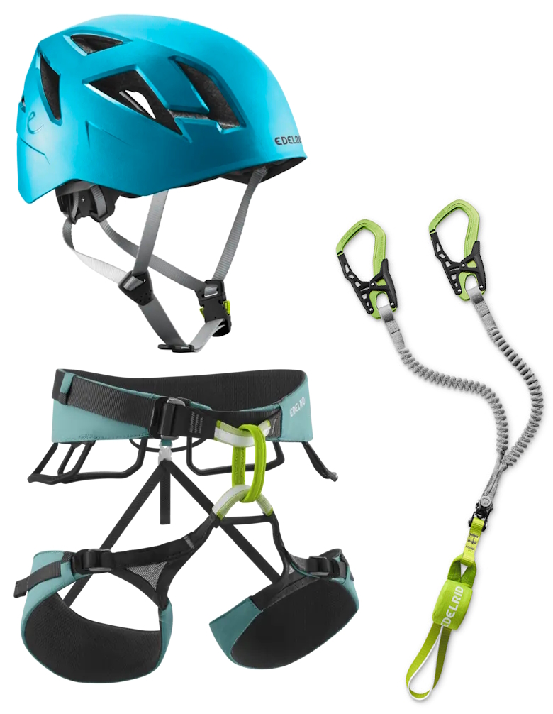Edelrid Klettersteigset Cable Comfort 6.0 + Gurt Sendero + Helm Zodiac Edelrid Klettersteigset Cable Comfort 6.0 + Gurt Sendero + Helm Zodiac